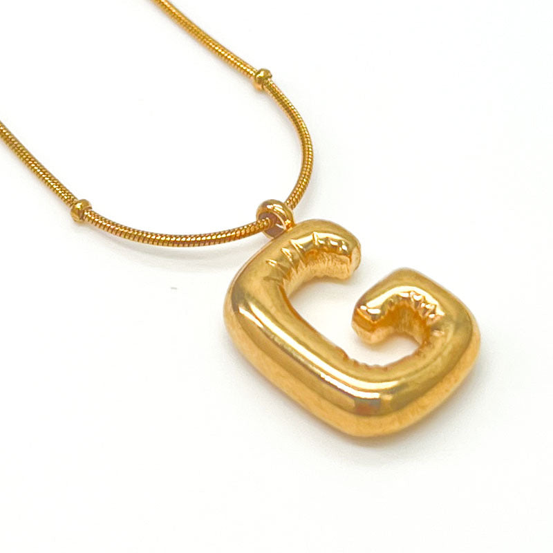 Female Summer Clavicle Chain Stainless Gold-plated Letters High-grade Necklaces