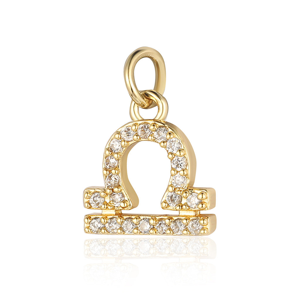 Twee Constellation Copper Zircon Ornaments Accessories Pendants
