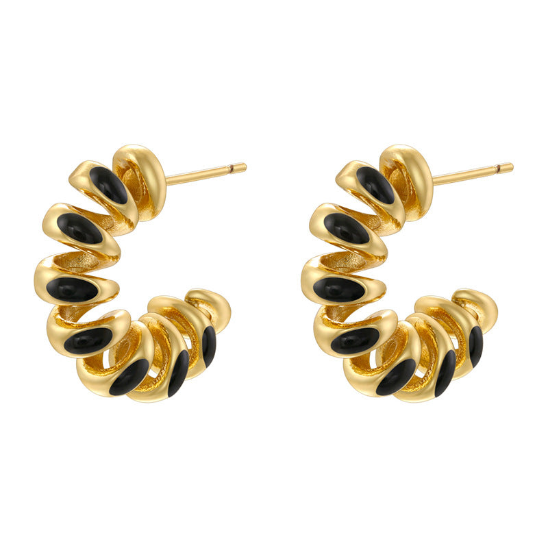 Sweet Cool Style Colorful Oil Shaped Rings