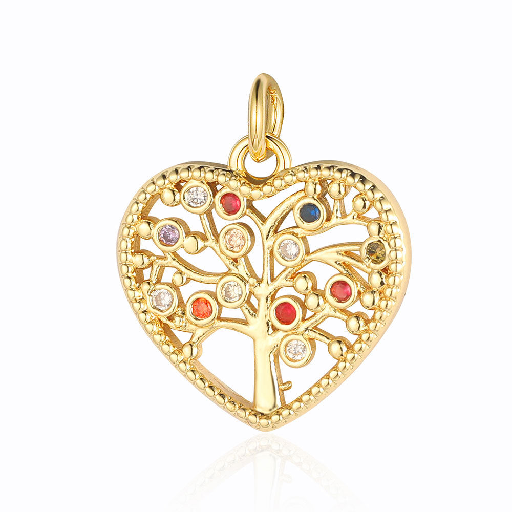 Tree Horseshoe Copper Zircon Snake Butterfly Pendants