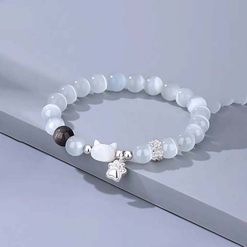 Couple Fashion Cat Head Magnetic Cat's Paw Bracelet