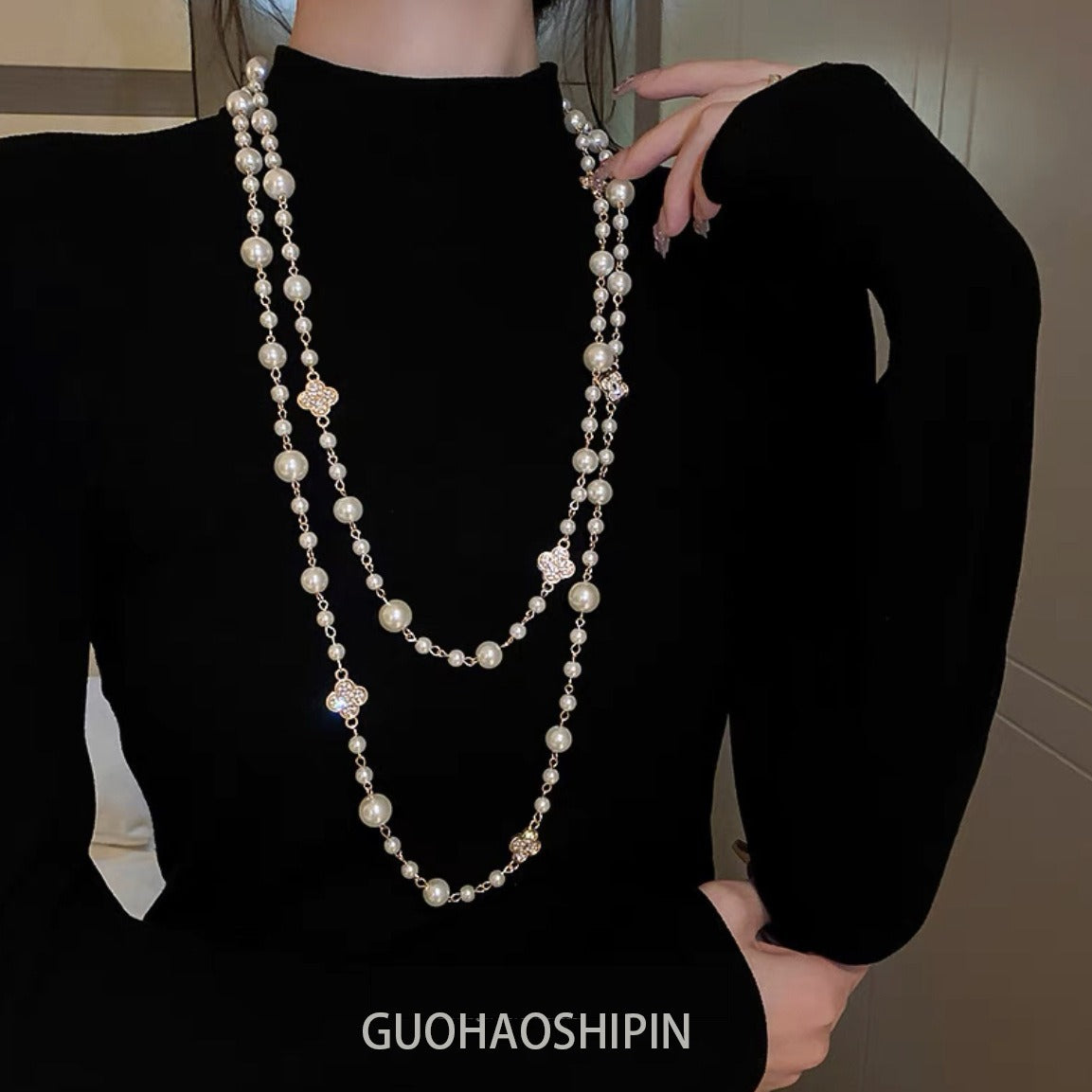 Long Light Luxury High-grade Sweater Chain Necklaces