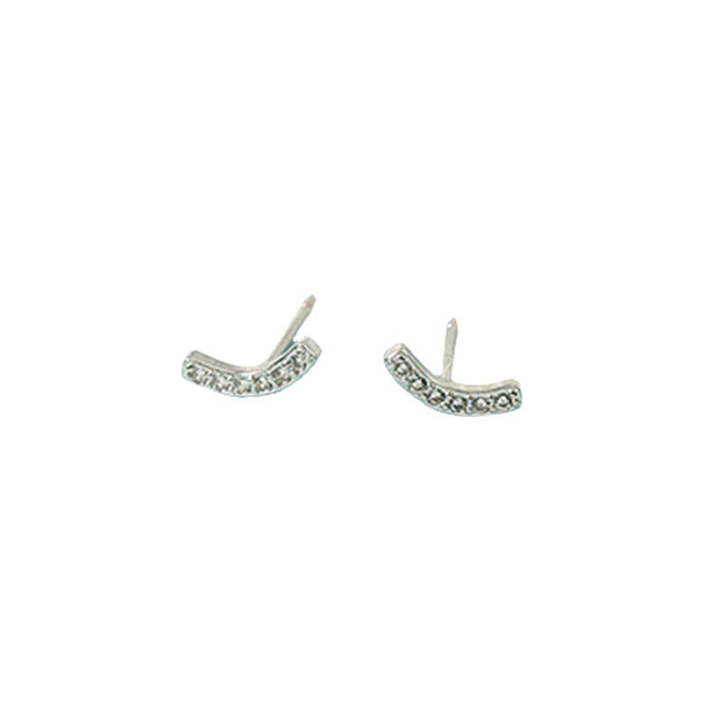 Women's Summer Curved Small Girlish Heart Ear Fashionable Rings