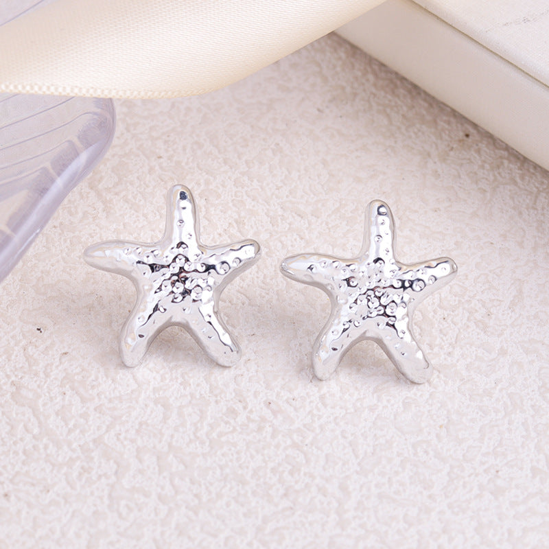 Luxury High-grade Starfish Shell Acrylic Design Earrings