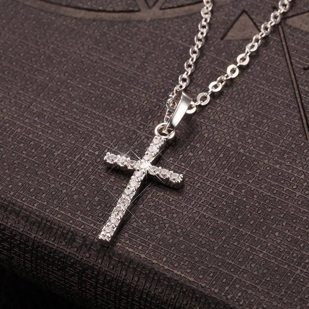 Women's Innovative Cross Clavicle Chain Korean Necklaces