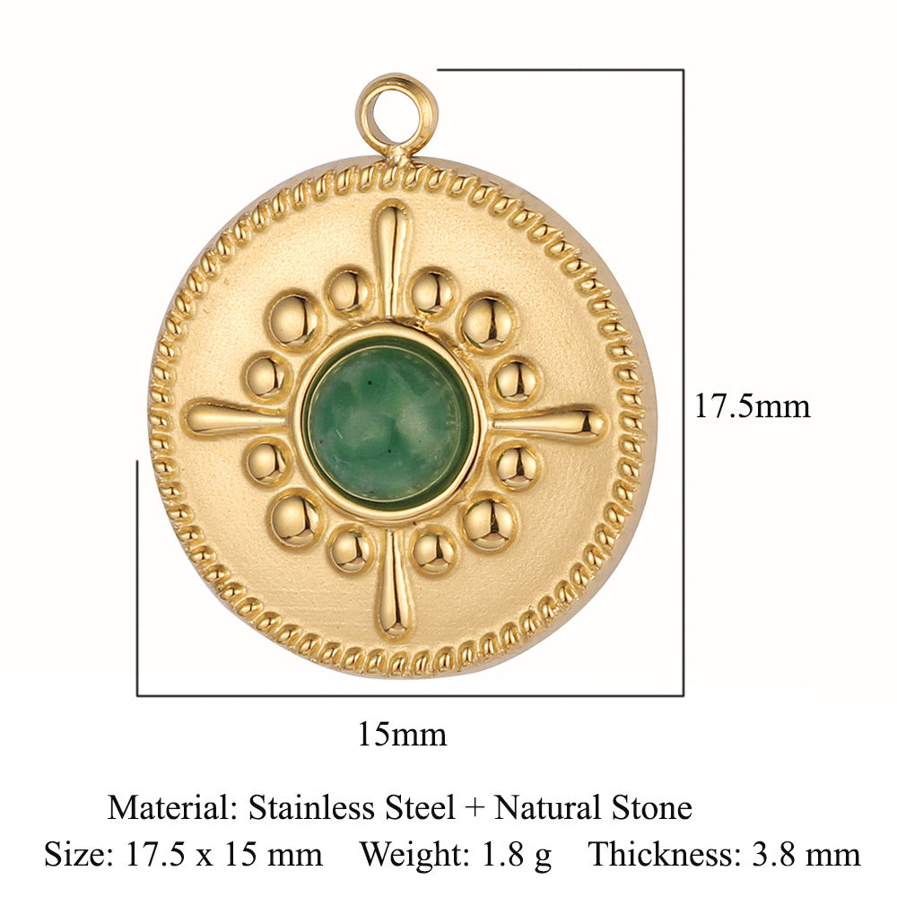 Steel Water Drop Shape Ornament Accessories Pendants