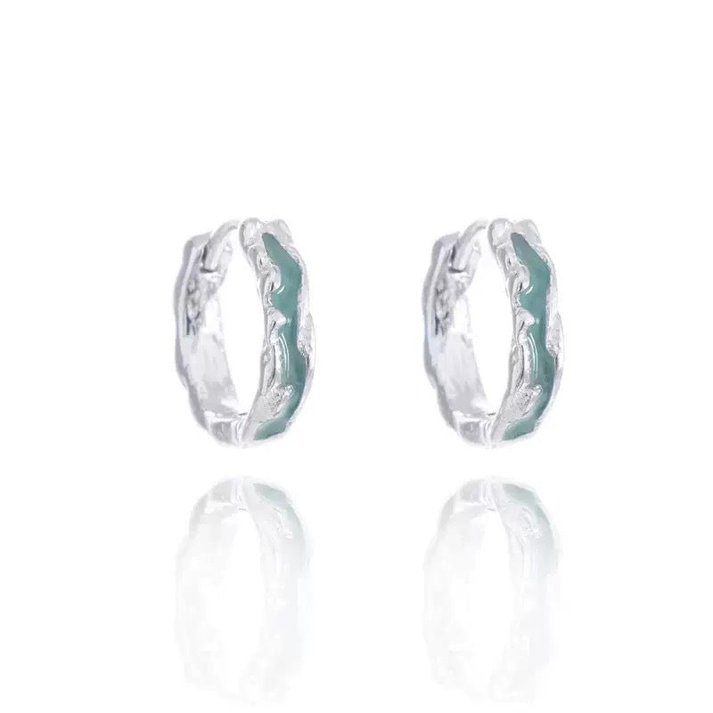 Men's & Women's Red Glaze Clip Trendy Design High-grade Sweet Cool Ear Buckle