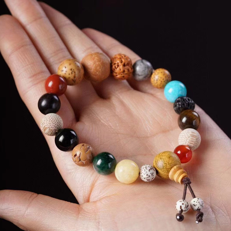 Women's & Men's Third Generation Wooden Beaded Bodhi Rosary Bracelets