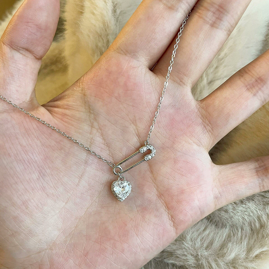 Women's Zircon Autumn Sweater Chain Titanium Steel Necklaces