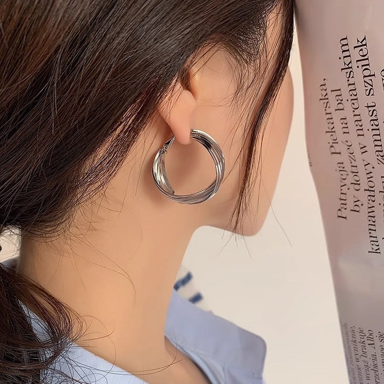 Women's Sier Needle French Retro Metal For Rings