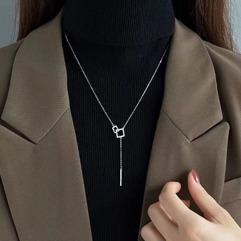 Tassel Titanium Steel Female Sweet Cool Hot Necklaces