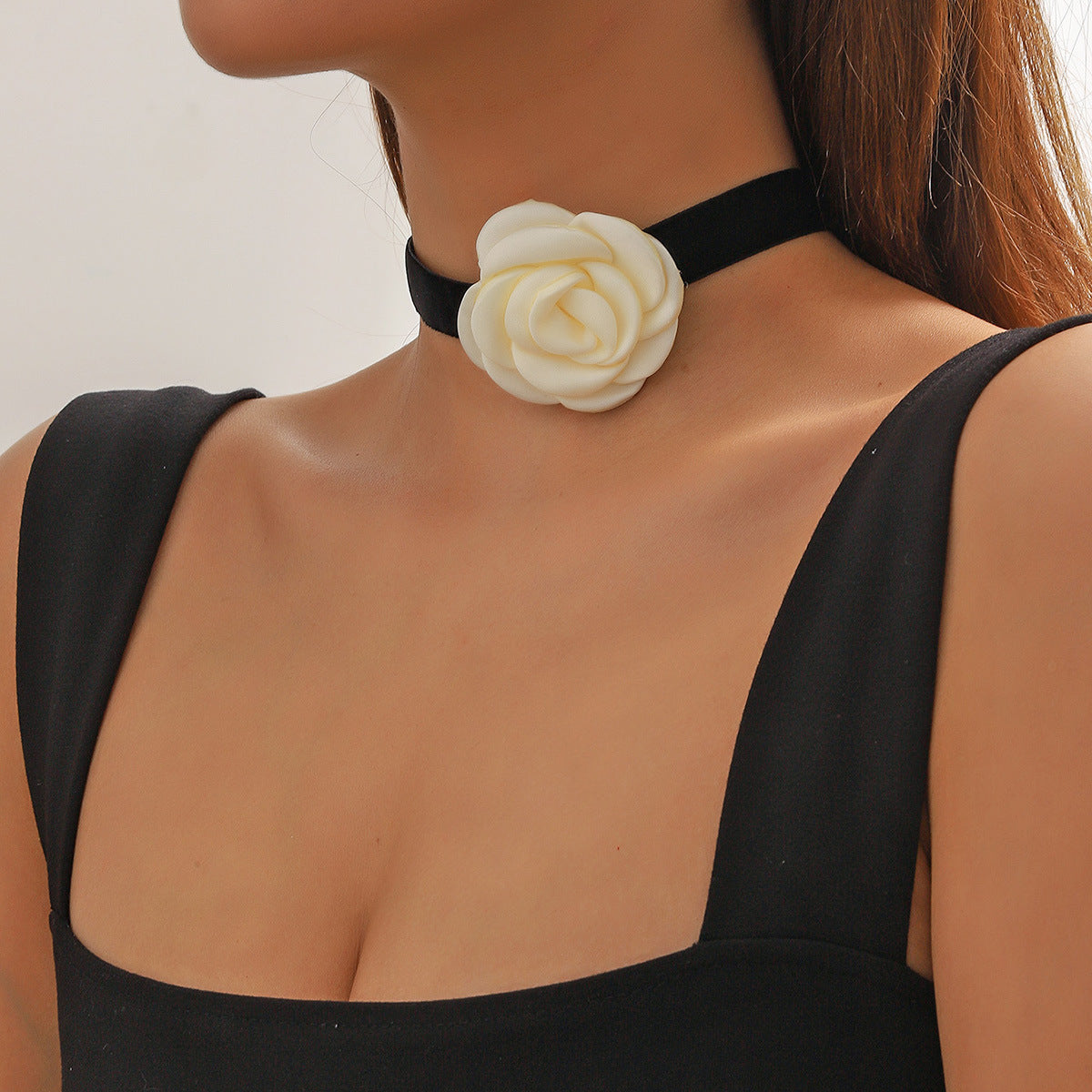 Style Vintage Veet Band Black Red Necklaces