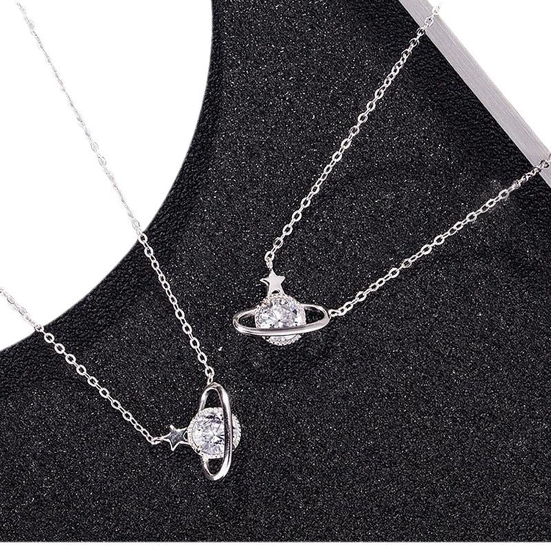 Sky Planets Simple Cold Style Five-pointed Pendants