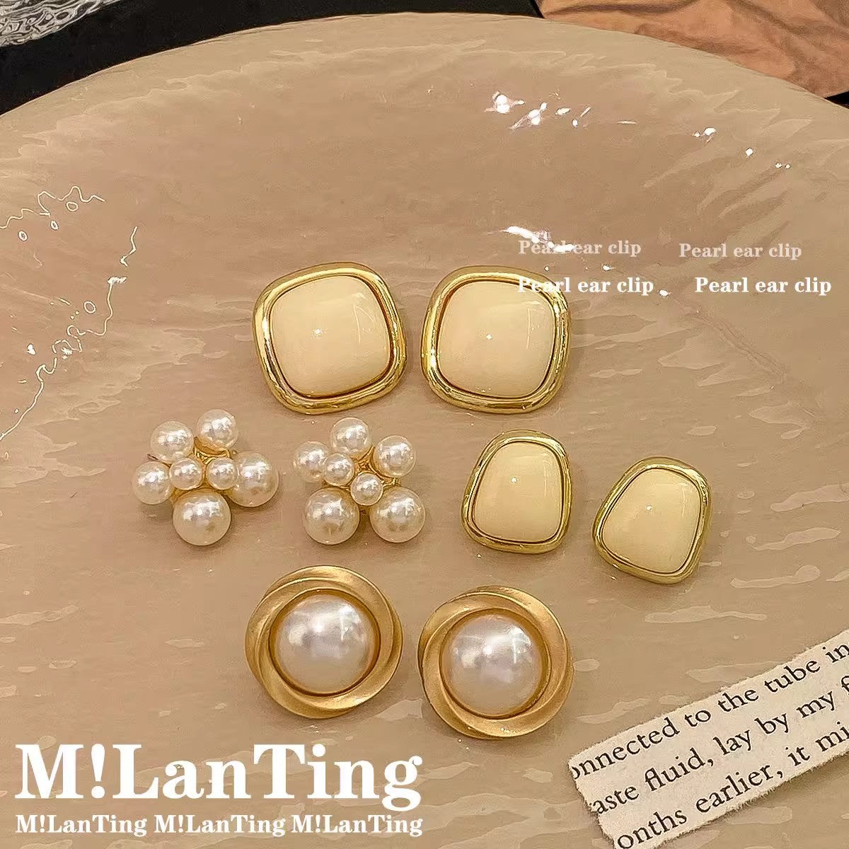 High-grade Temperament Ear Vintage Pearl Female Rings