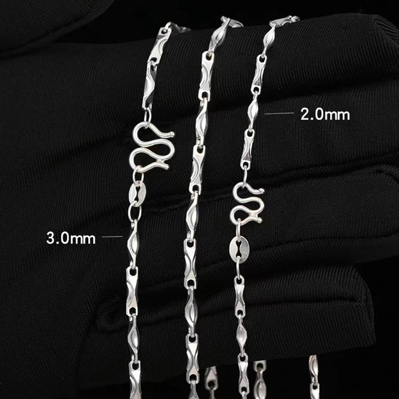 Women's & Men's Ingot Chain Summer Accessories High Sense Necklaces
