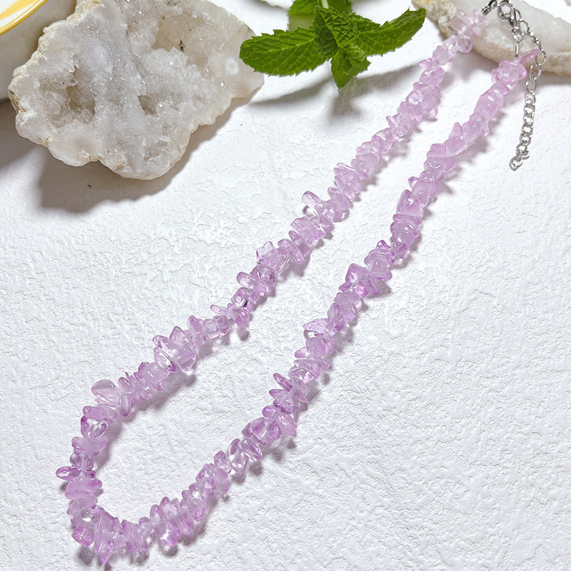 Gravel Style Neck Chain Bohemian Agate Necklaces