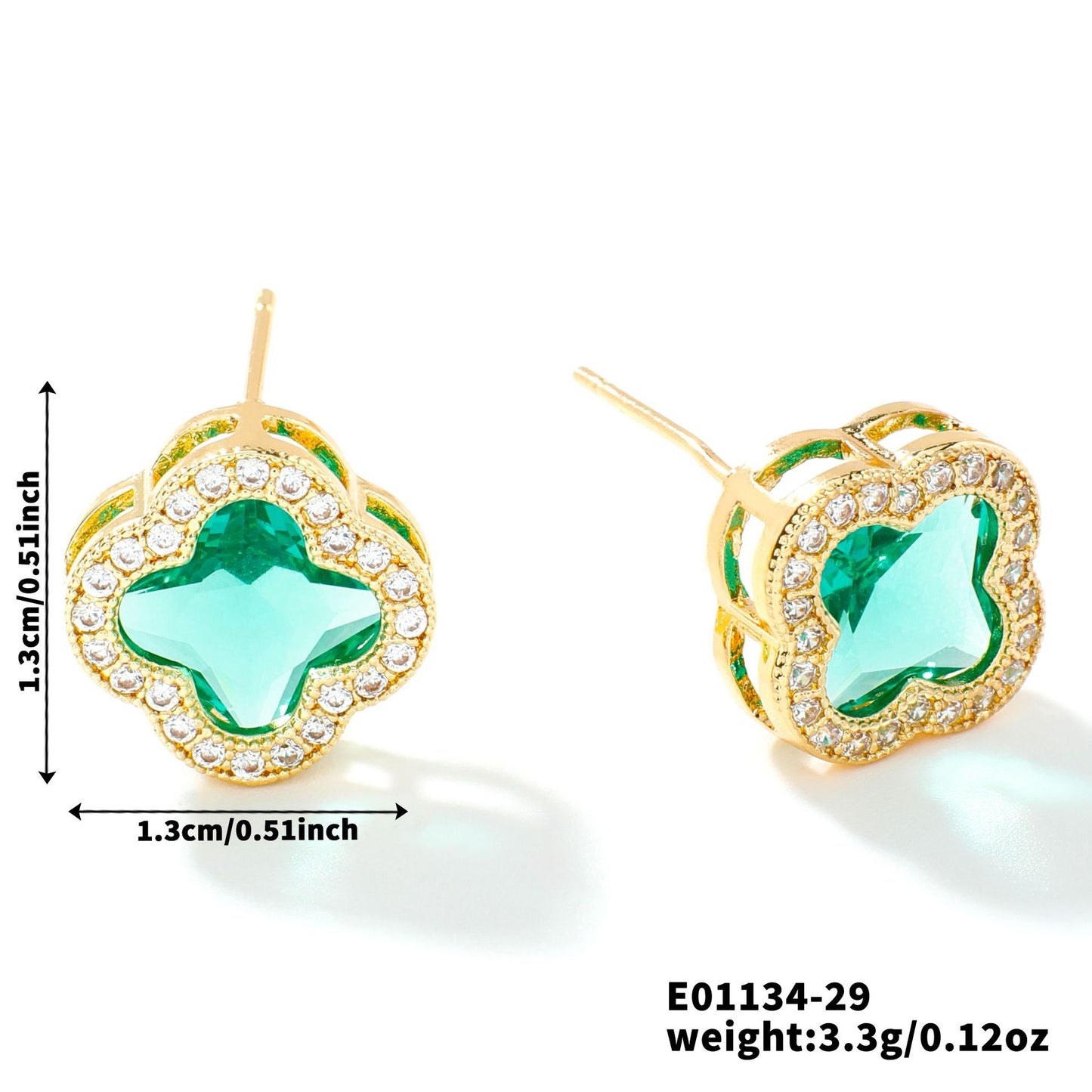 Women's Four-leaf Flower For Light Luxury Temperament Earrings