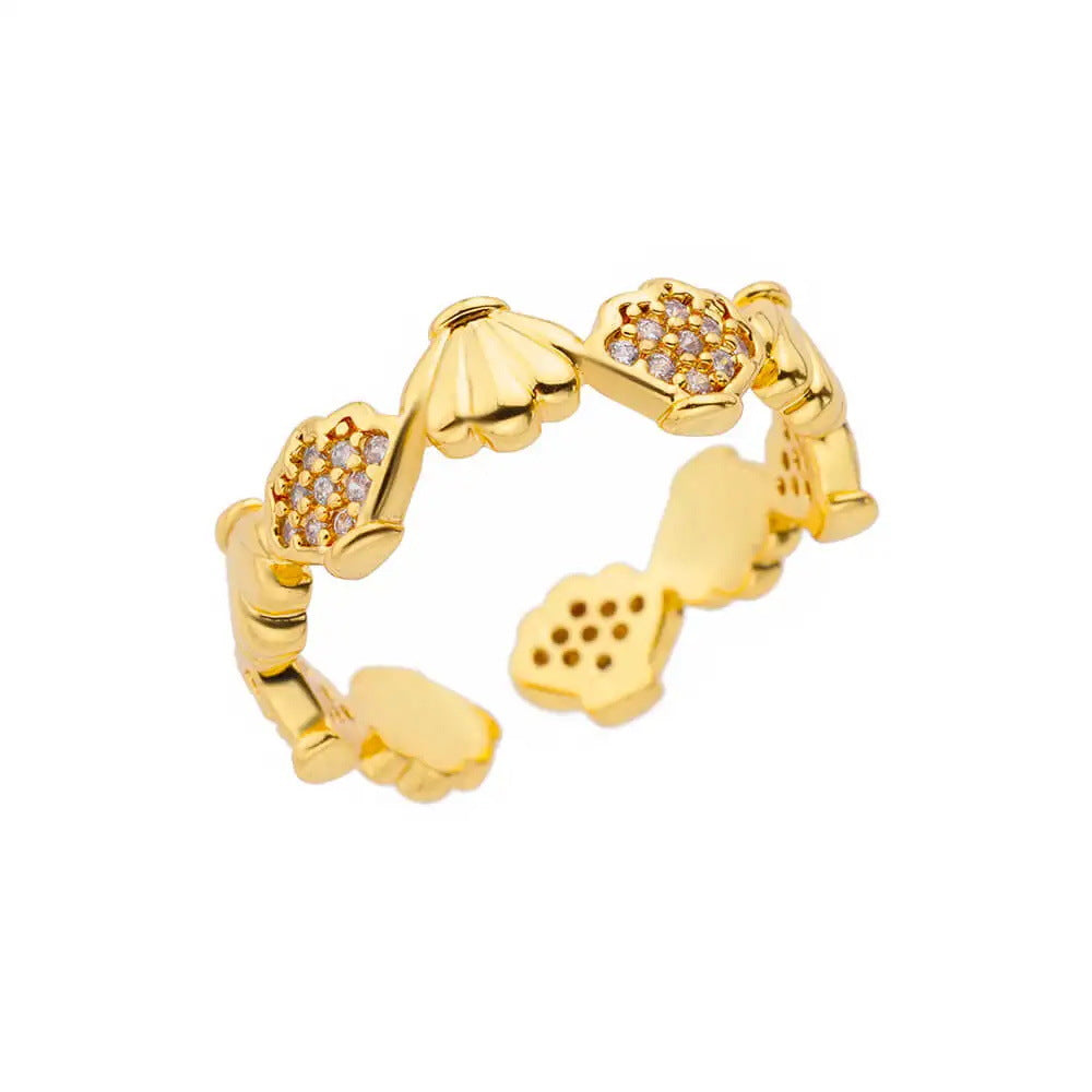 Women's Ocean Beach Series Shell Starfish For Rings