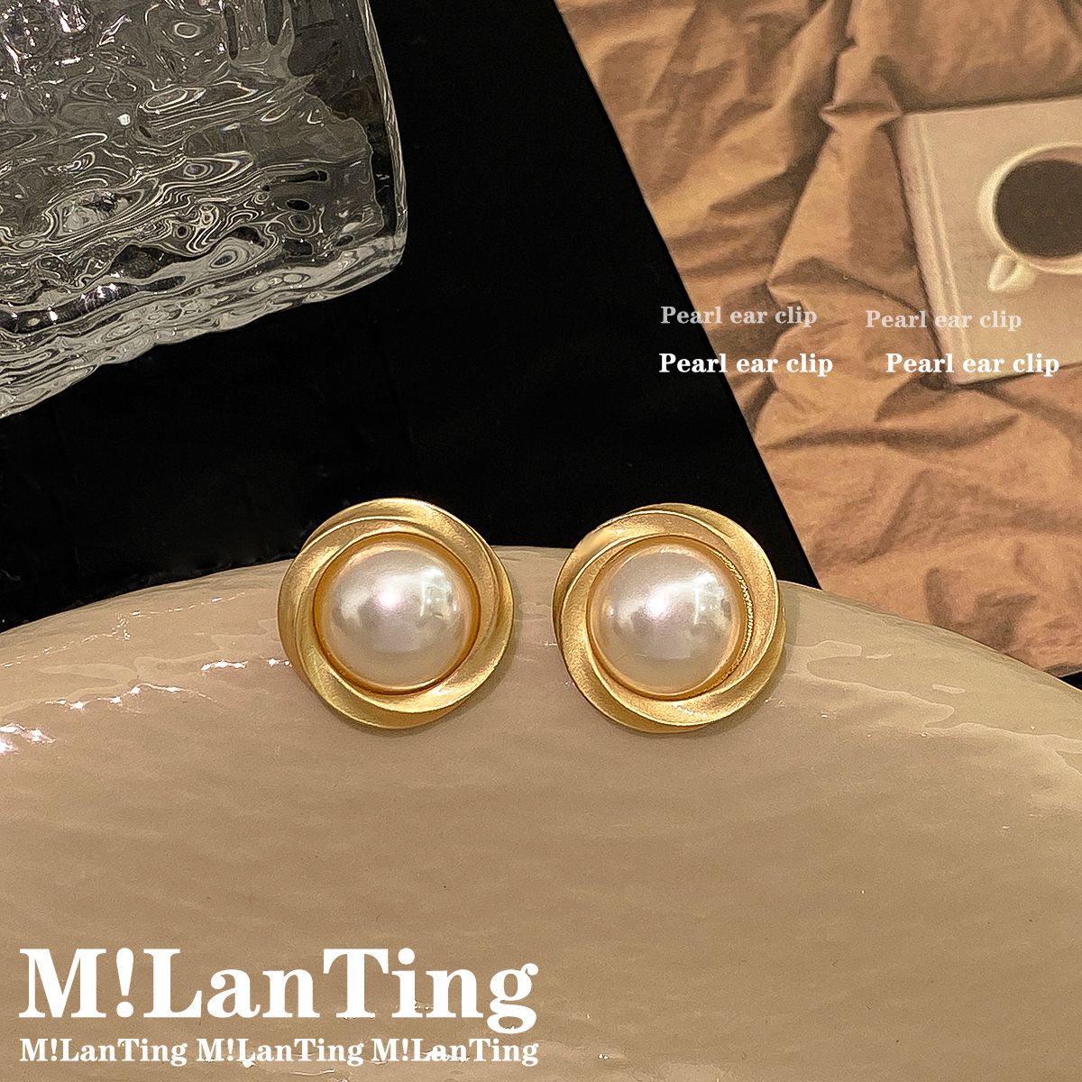 High-grade Temperament Ear Vintage Pearl Female Rings