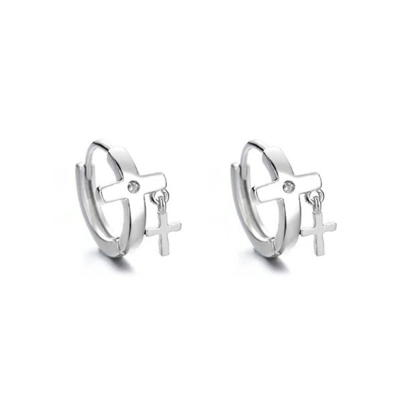 Men's Personality Single Hipster Hip Hop Disco Earrings