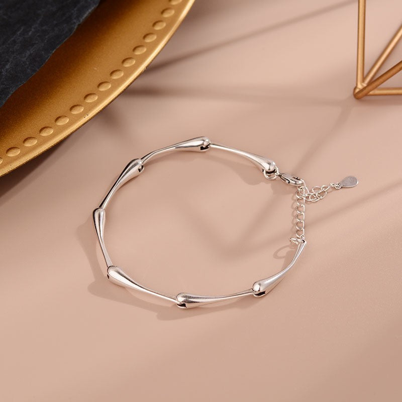 Women's Bamboo Chain Affordable Luxury Style Clavicle French Simple Temperament Necklaces