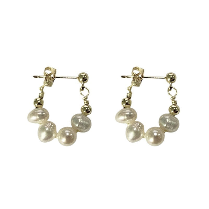 Women's Sier Pin Korean Style High Sense Special Earrings
