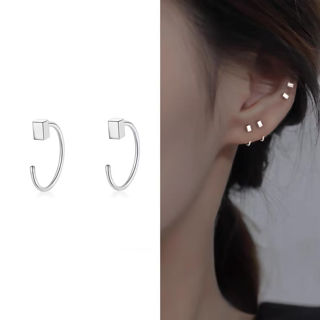 Women's Simple Ear Clip Sterling Sier High-grade Quality Earrings