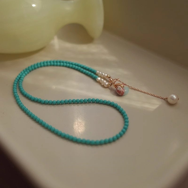 Beaded Turquoise High-grade Clavicle Chain Niche Necklaces