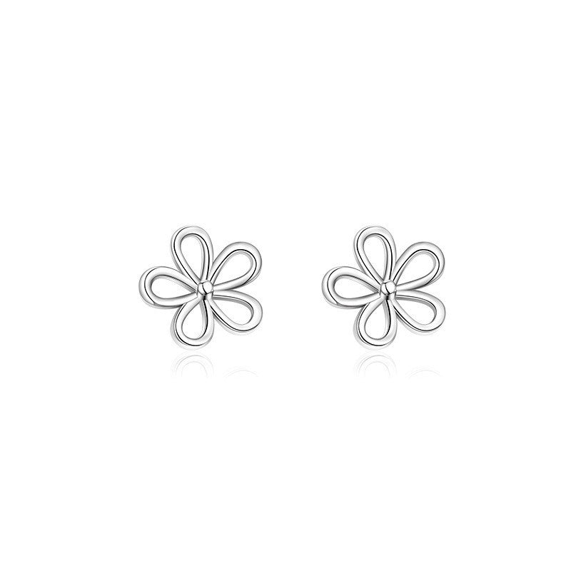 Female Temperament Enough Kind Of White Fungus Bone Nail Ear Stud Earrings