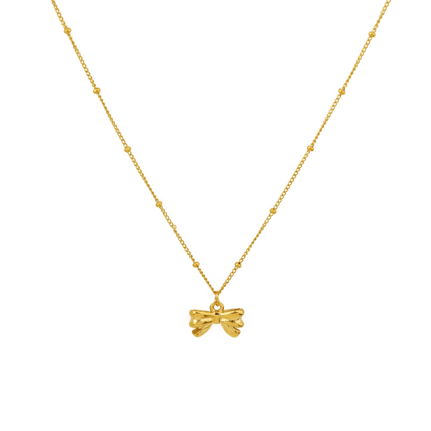 Design Niche Gold-plated Bow Female Clavicle Chain Necklace