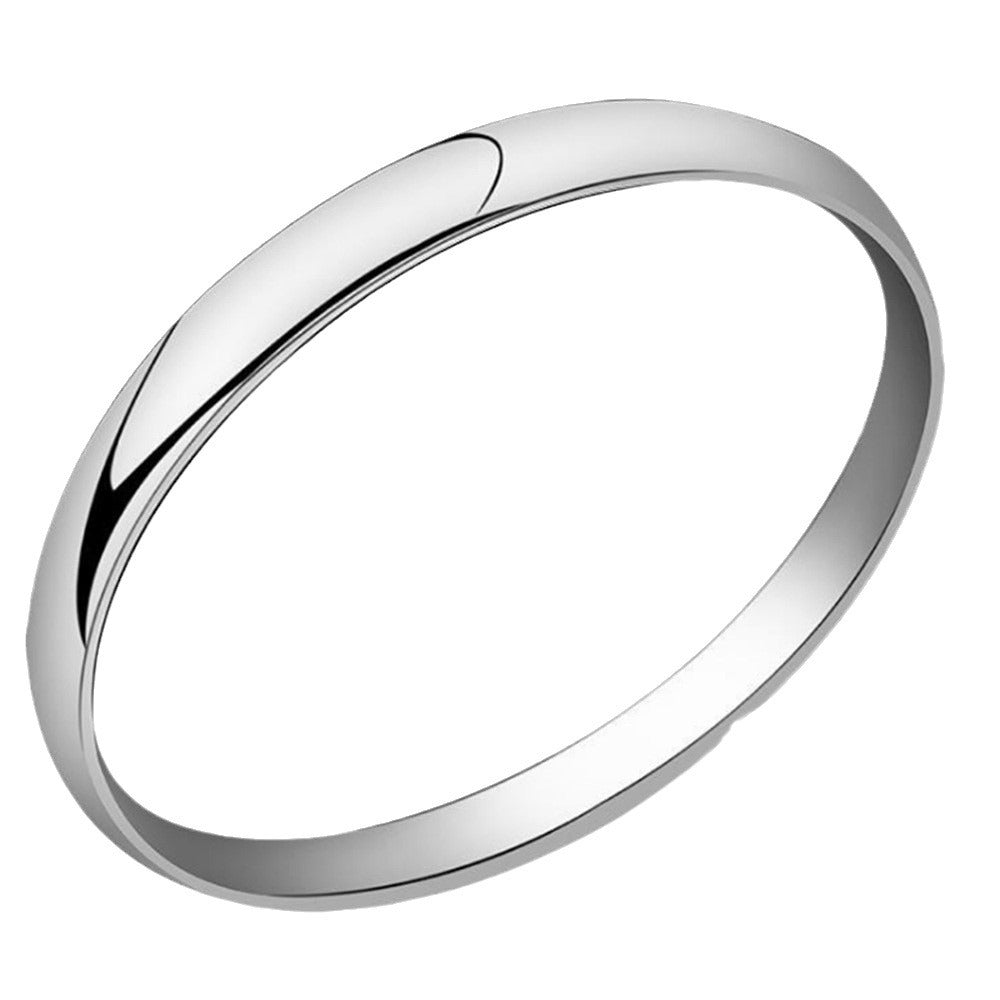 Sier Plated Flat Floss Glossy Popular Bracelets