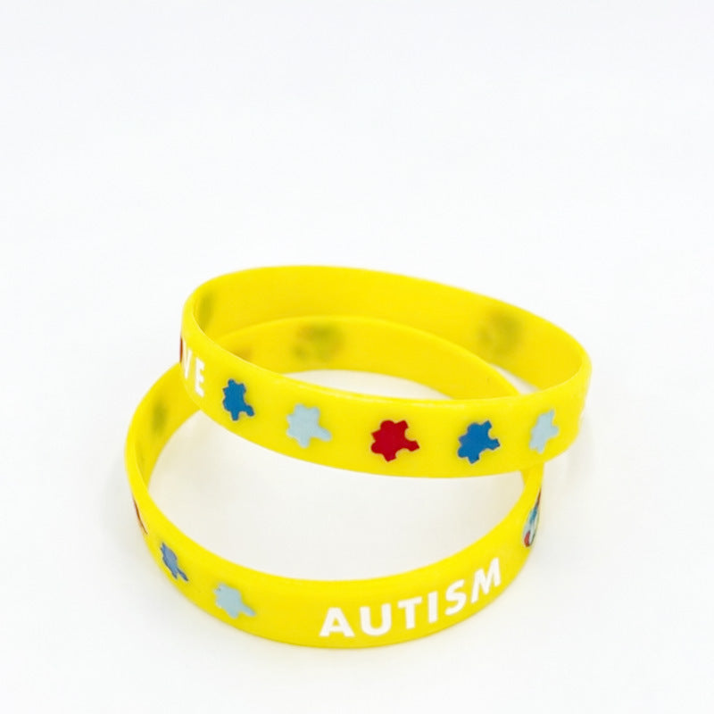 Color Puzzle Public Welfare Rubber Wristband Bracelet