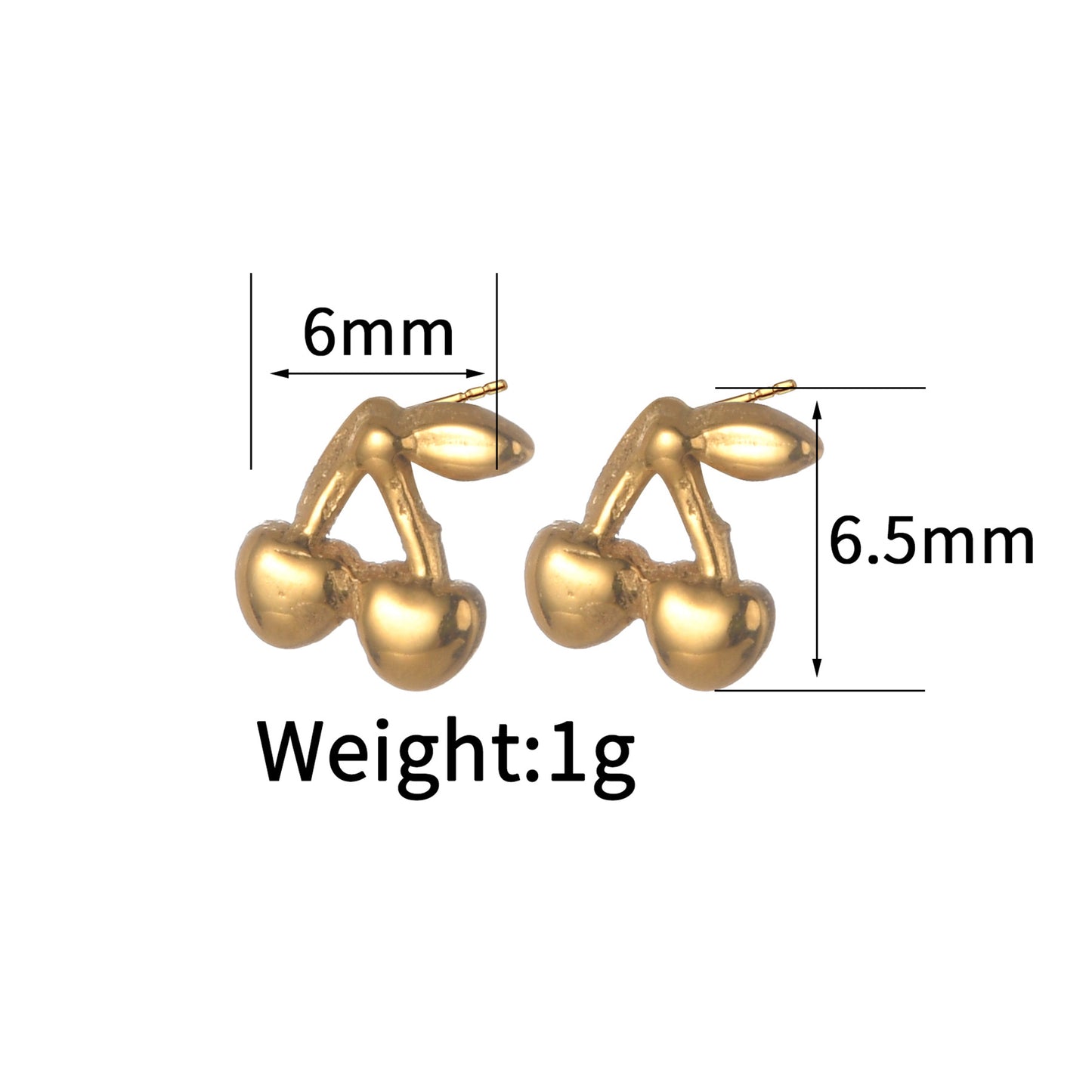 Women's Ear Simple Stainless Steel Animal Bee Earrings
