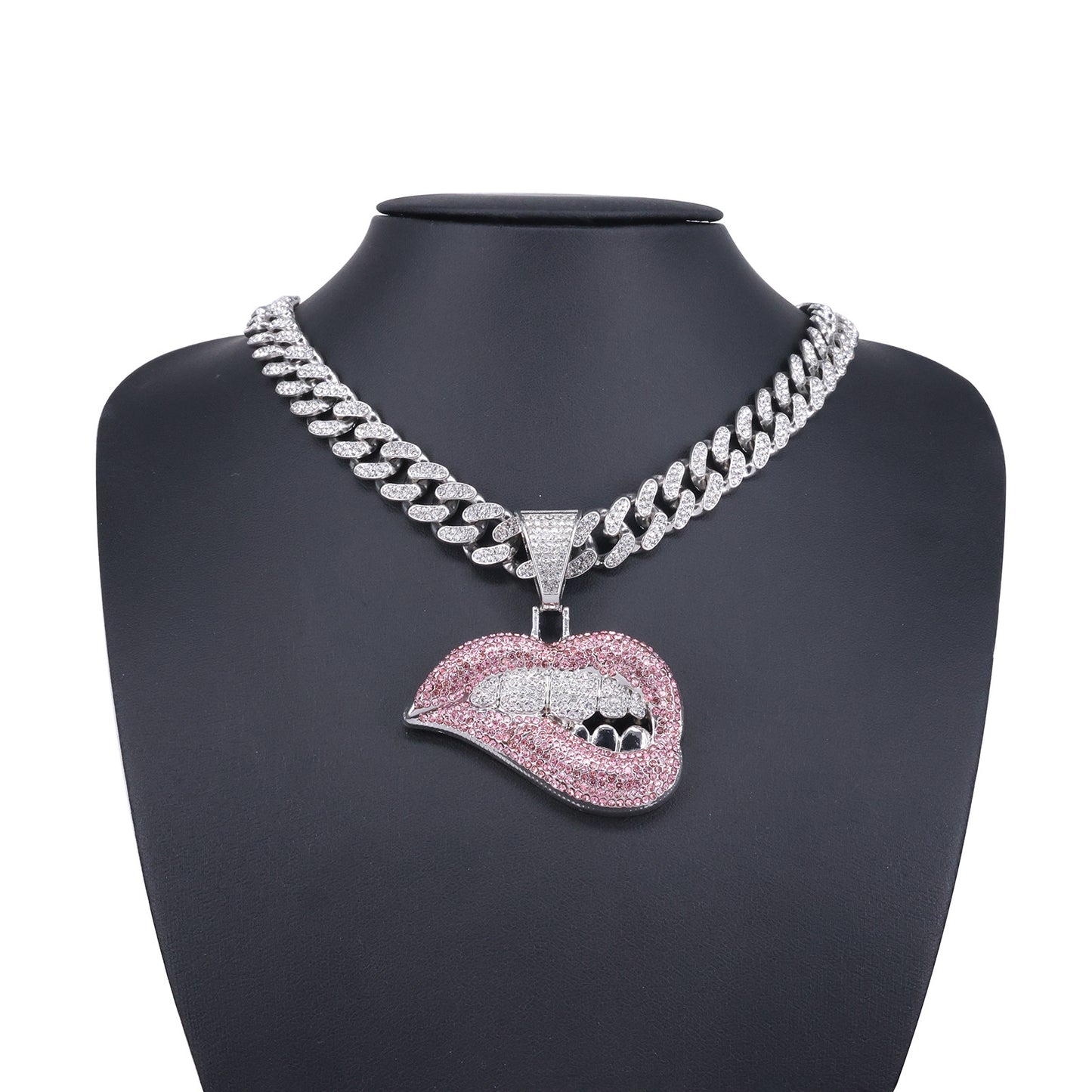 Men's Lips Diamond Single Domineering Cool Exaggerated Pendants