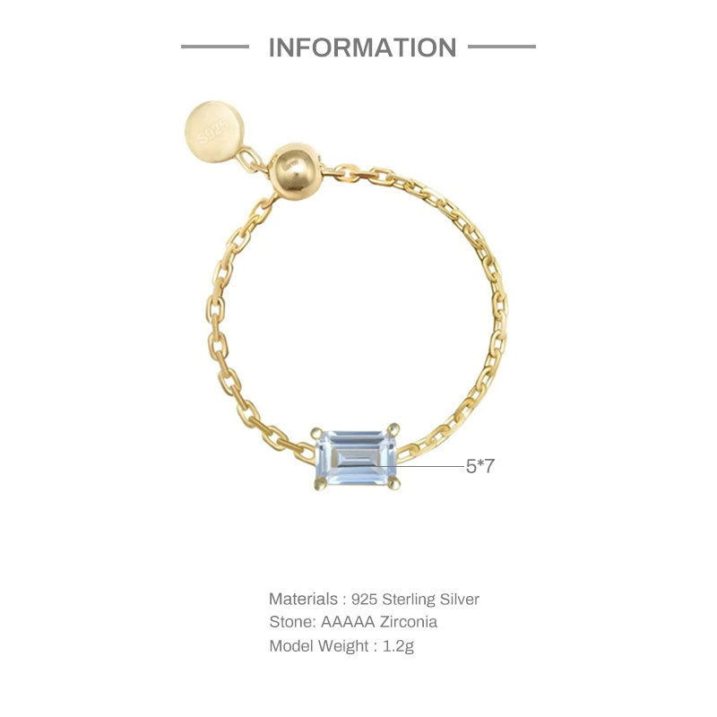Artificial Diamond Open-end Zircon Tide Ornament Rings