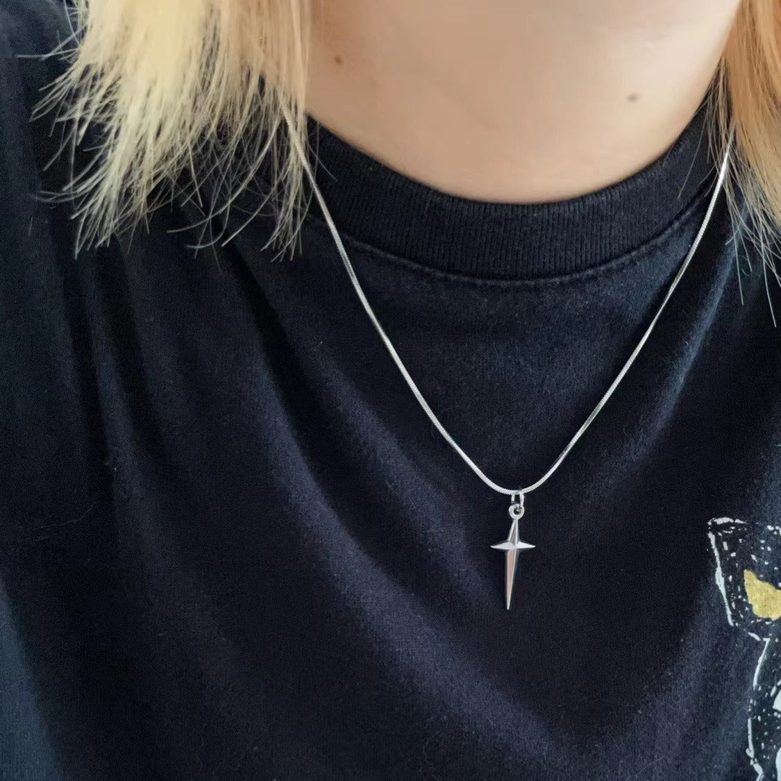 Steel Female Personality Sweet Cool Style Simple Necklaces