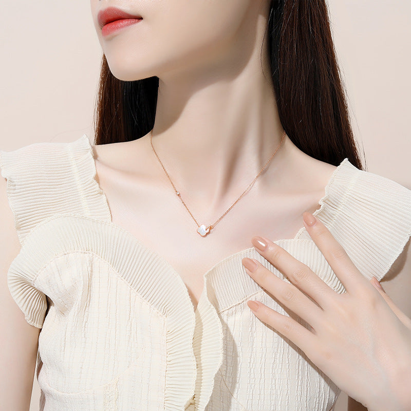 Women's Sier Niche Design Fritillary Versatile Necklaces