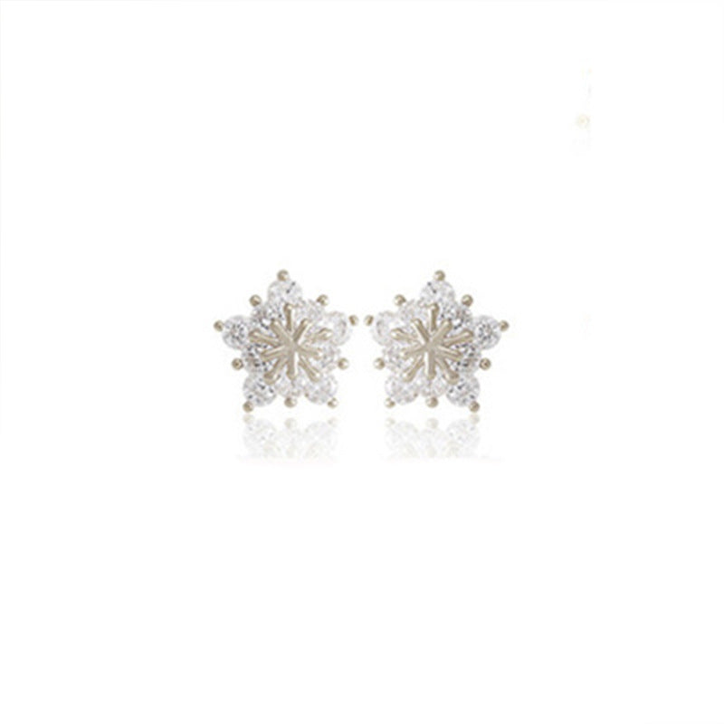 Sier Needle Fashion Minimalism Temperamental Trendy Earrings