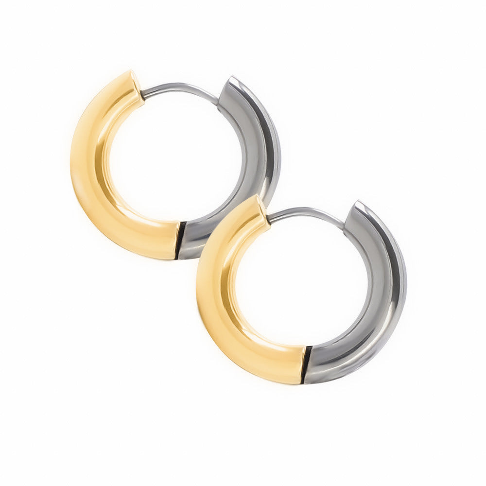 Ear Clip Stainless Steel Female Design Senior Sense Stud Earrings