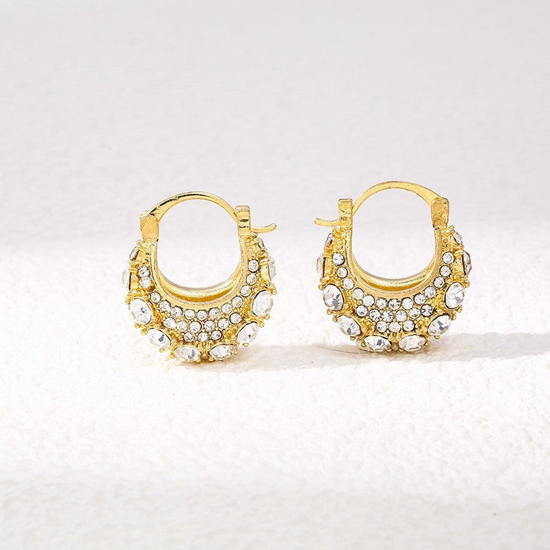 Needle High-grade Pearl Bow Flower Tulip Earrings