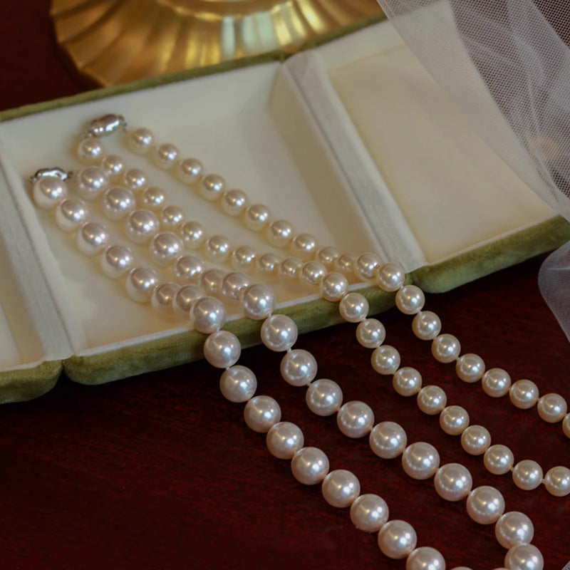 Women's Chain High-grade Light Luxury Beaded Clavicle Necklaces