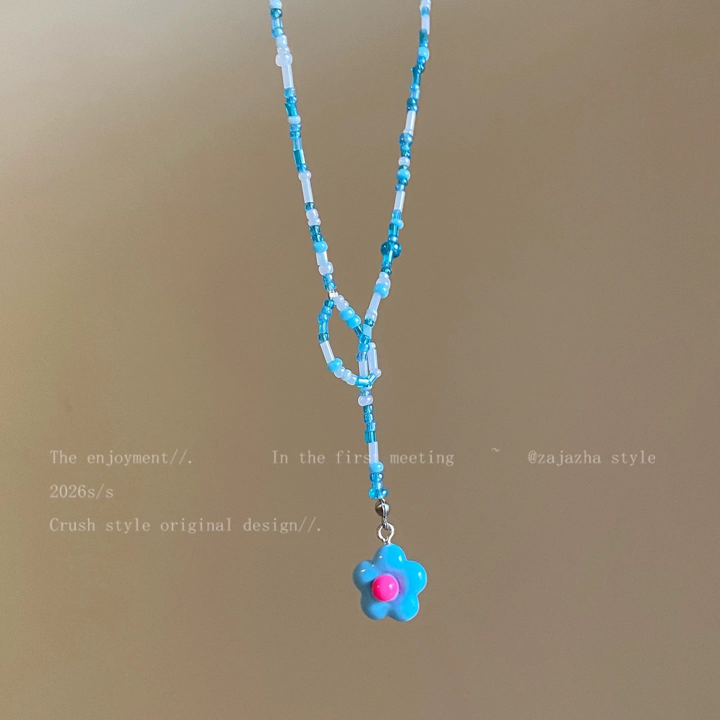 Women's Dopamine Flower Beaded For Sweet Cute Clavicle Chain Super Nice Necklaces