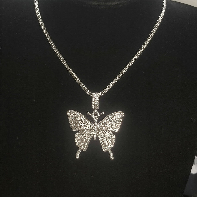 Women's & Men's Micro Rhinestone Fashion Sweater Chain Hip Hop Necklaces