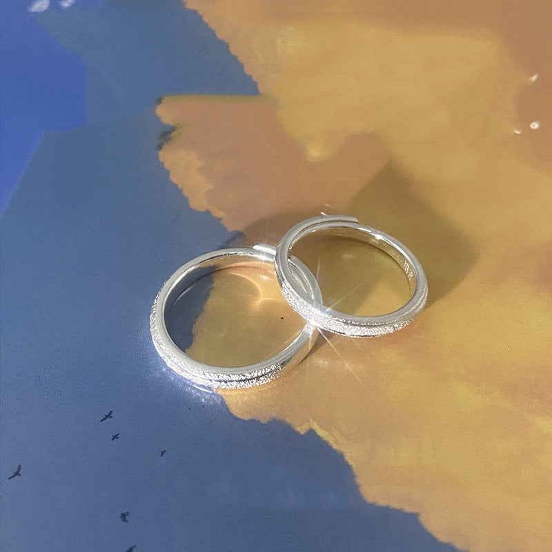 With You Female Simple Starry Sky Rings