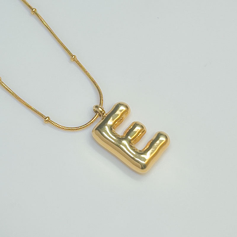 Female Summer Clavicle Chain Stainless Gold-plated Letters High-grade Necklaces