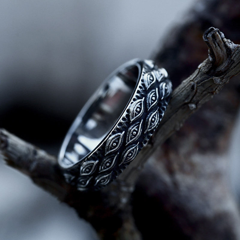 Men's Viking Totem All-seeing Eye Fashion Punk Rings