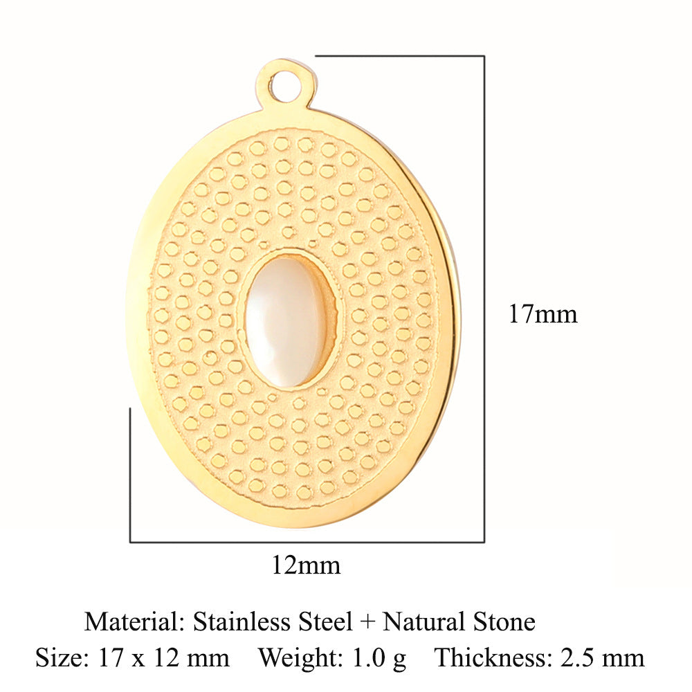 Steel Water Drop Shape Ornament Accessories Pendants