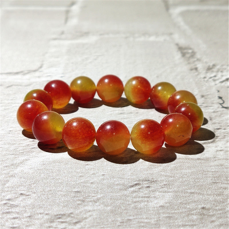 Women's Chalcedony Two-color Crystal Ethnic Style Couple Bracelet