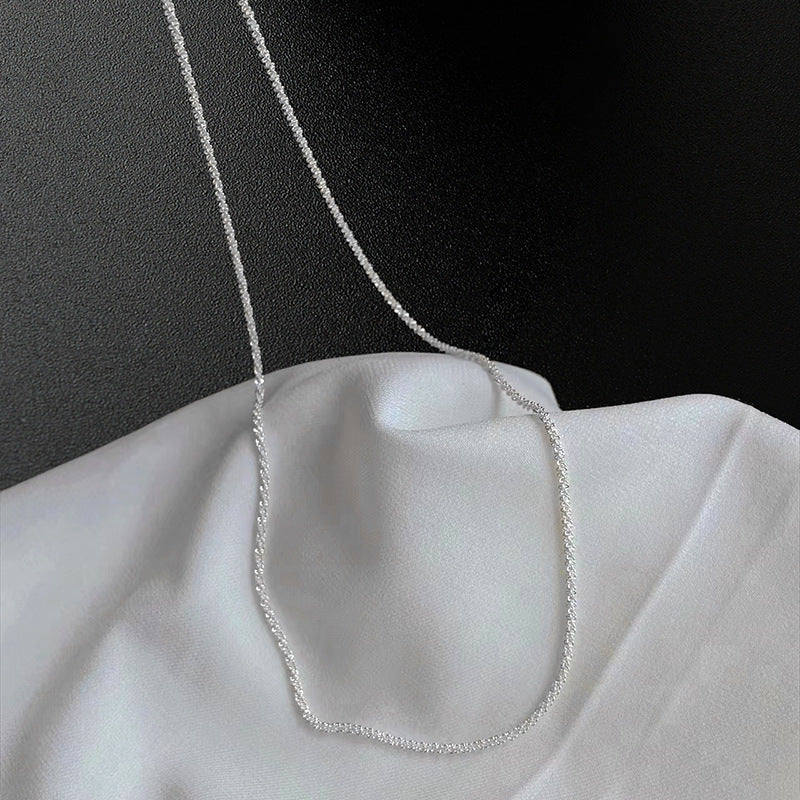 Women's For Niche Design Clavicle Chain Argent Necklaces