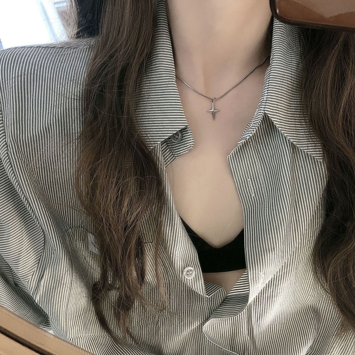 Steel Female Personality Sweet Cool Style Simple Necklaces